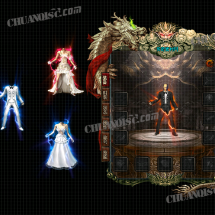 黑色西装男女礼服传奇衣服素村和，白色西装礼服时装传奇素材